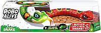 УЦЕНКА (Примятая коробка) Игрушка Robo Alive Slithering Snake Змея красная 7150A
