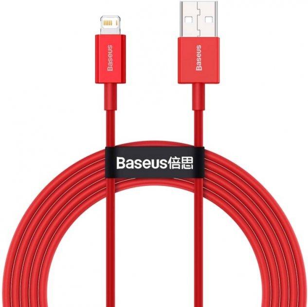 Кабель Baseus Superior Series Fast Charging Data Cable USB to Lightning 2.4A 1m Red (CALYS-A09)