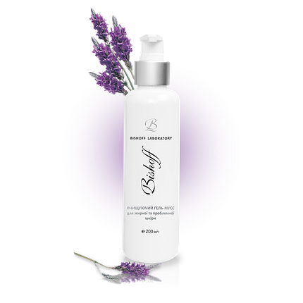 Гель-мус Bishoff Очищуючий для жирної та проблемної шкіри з вереском 200 мл G1/200, фото 1