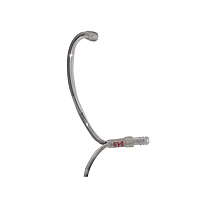 Трубка для вушних вкладок пряма 2х3 мм, 5 см