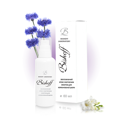 Крем Bishoff Зволожуючий з матуючим ефектом 60 мл K8/60, фото 1