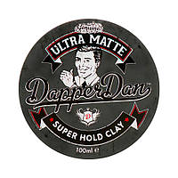 Ультраматова глина для укладання волосся Dapper Dan Ultra Matte Super Hold Clay, 100 мл