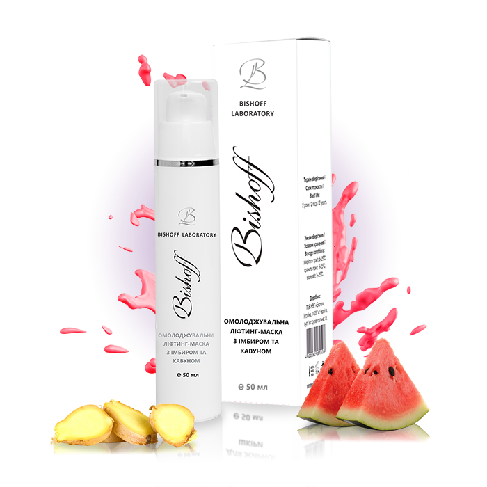 Ліфтинг-маска Bishoff Омолоджуюча з імбиром та кавуном 50 мл М4/50
