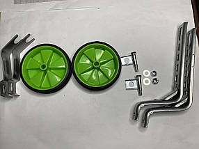 Колеса боковые опорные велосипеда   (пластик) (12-20)   (белые, длинные крепления)   YKX