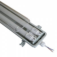 Светильник ЕВРОСВЕТ LED-SH-40 2*1200 IP65 с лампами 18Вт 6400К и предохранителем PULS-10