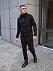 Спортивний костюм чоловічий замшевий чорний весна-осінь кофта з капюшоном Розміри: S, M, L, XL, фото 4