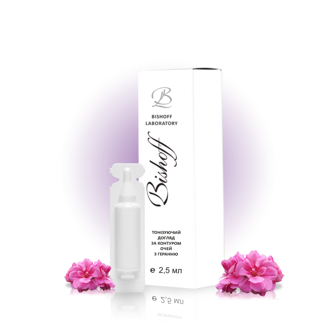 Mini Тонізуючий догляд за контуром очей з геранню, 2,5 мл  T1025