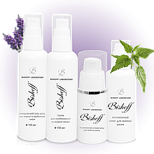 Набір Bishoff Щоденний догляд для жирної шкіри на 1 місяць 100 мл/100мл/30 мл/15 мл NE 1/100