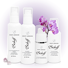 Набір Bishoff Щоденний догляд для сухої шкіри на 1 місяць 100мл/100мл/30мл/15мл NE 3/100