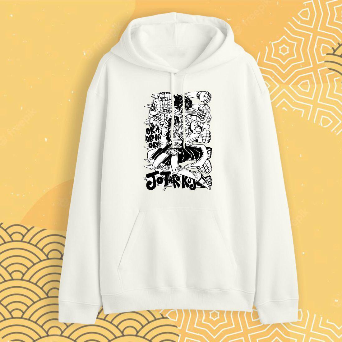 Худи "ДжоДжо" Art - Белый - XS, фото 1