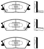 Колодки гальмівні дискові ПЕРЕДН HYUNDAI ACCENT 1.3-1.6 00-,GETZ 1.1-1.6 02- SP1047