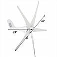 Вітрогенератор/ Вітрова турбіна VEVOR  макс. 500 Вт 12v  5 лопаcтей  FT-500, фото 4