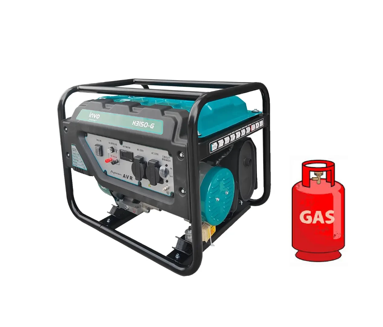 Генератор INVO H3150-G(газ/бензин)