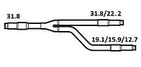 Рефнет тройник для VRF систем 31.8 мм (31.22 х 22.2 мм) 12.7 х 15.9 х 19.1 мм