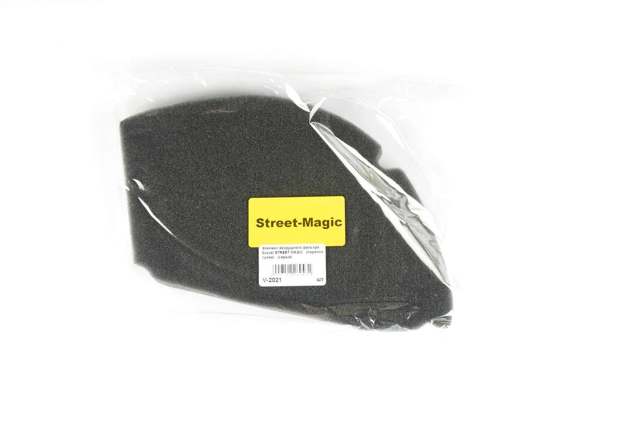 Элемент воздушного фильтра Suzuki STREET MAGIC (поролон сухой) (черный) AS - фото 1 - id-p1687737004