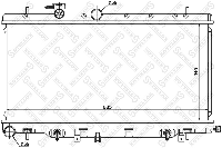 Радиатор охлаждения двигателя Subaru Legacy/Impreza 1.6-2.5 16V 98-