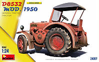 Сборная модель: Немецкий дорожный трактор D8532 модификация 1950 года (Miniаrt 24007) 1:24