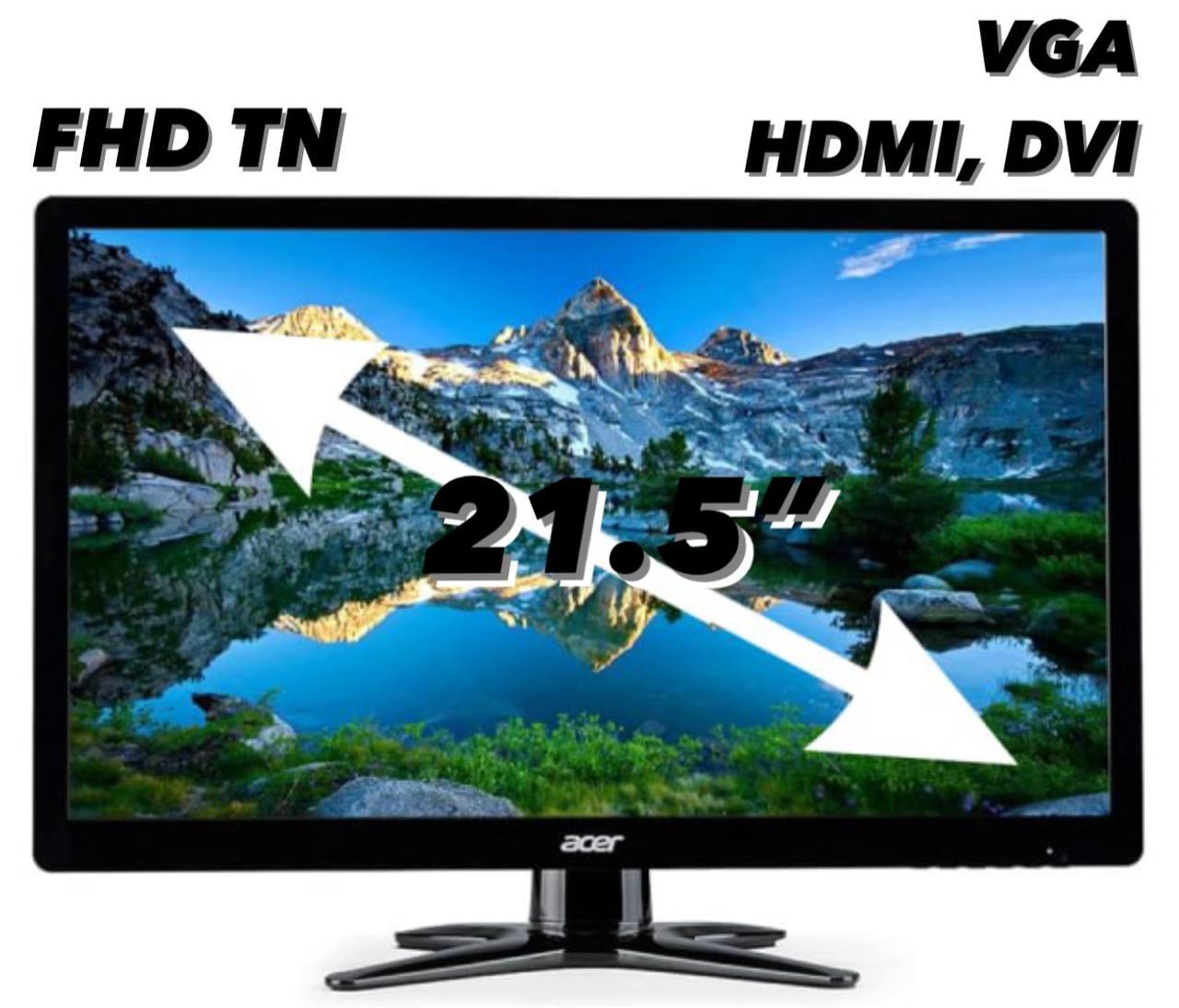 Монітор 21.5" Acer G226HQL / FHD 1920x1080 TN LED / VGA, DVI, HDMI Б/В