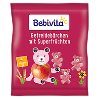 Bebivita - Зерновые снеки в форме мишек с фруктами 30 гр