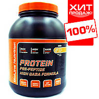 Протеин 2 кг. BioLine Nutrition + GABA 80% комплексный сывороточный для роста мышц и набора массы