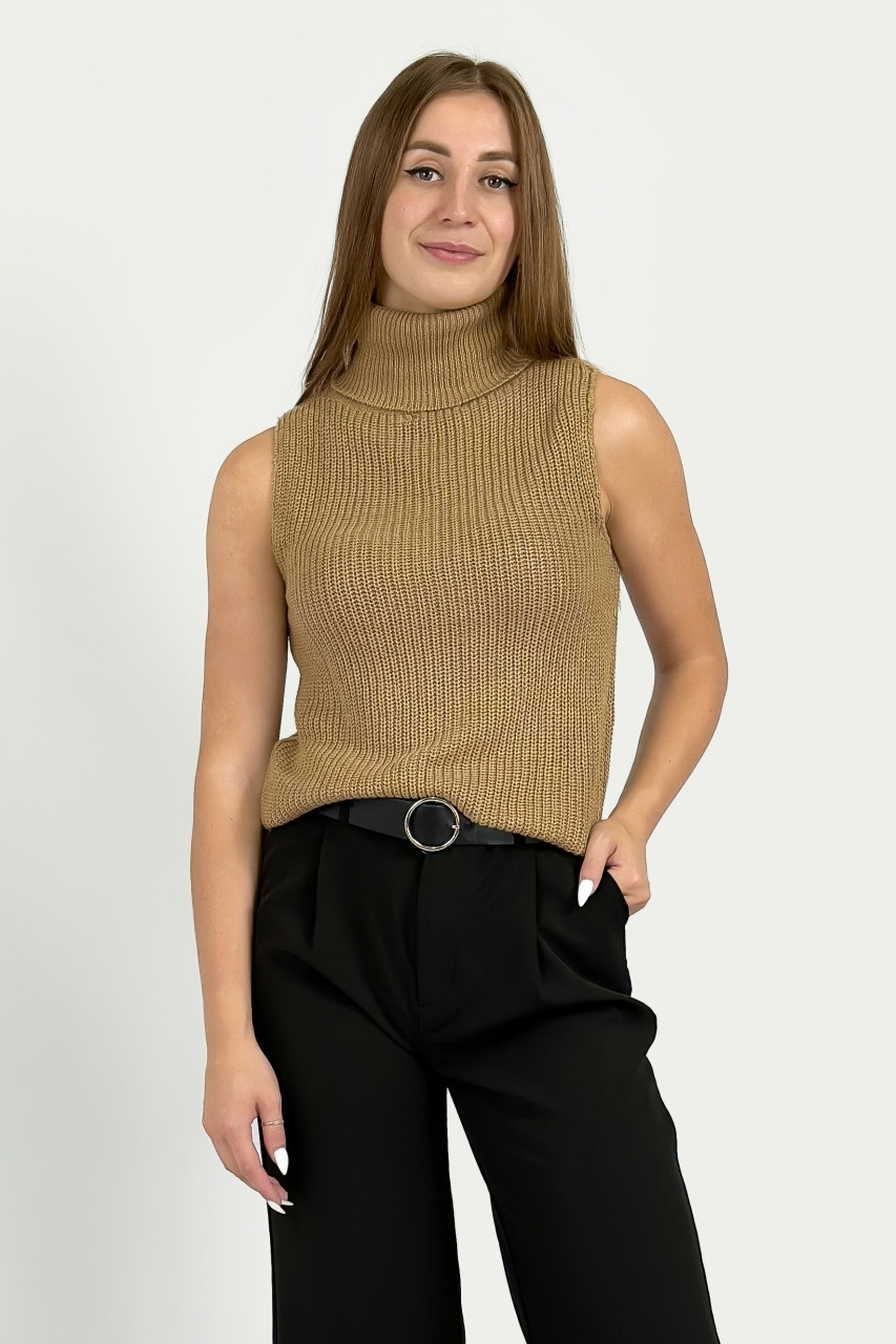 Трикотажний жилет Stradivarius 6925/415/451 бежевий S, фото 1