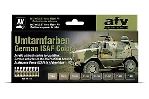 Набір Umtarnfarben фарб. Німеччина ISAF Color Set. VALLEJO MODEL AIR 71159