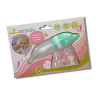 Силиконовый контейнер Kinderenok Delfi для пюре, мятный