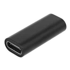 Адаптер перехідник прямий USB Type-С 3.1 F/F 10Gbps eXpert Type-2 Black, метал, фото 2
