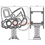 Дитяча гойдалка пружинка Бульдозер на ігровий майданчик, фото 2