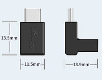 Переходник адаптер угловой USB Type-C M/F 10Gbps eXpert Type-3