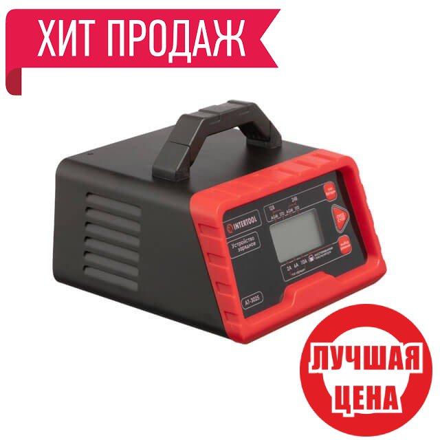 Пристрій зарядний для акумуляторів 12 В-2/6/10 А, 24 В-2/6 А, ІНТЕРТУЛ AT-3025 із захистом від перегрівання