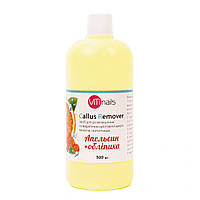 Лужний пілінг для педикюру 500 мл Засіб для розм'якшення огрубілої шкіри стоп (апельсин + обліпиха)