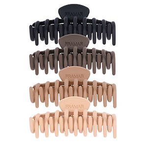 Затискачі для волосся Framar Claw Clips - Neutral, 4 шт в нюдових кольорах