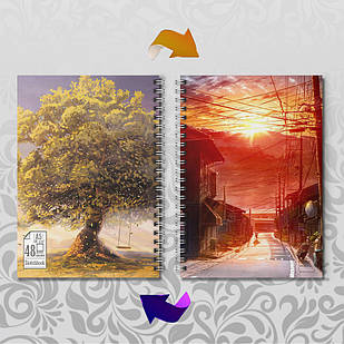 Альбом А5 на пружині для малювання 48 л.