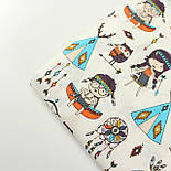 Тканина бавовняна "Маленькі індіанці" на молочному тлі №711, фото 7