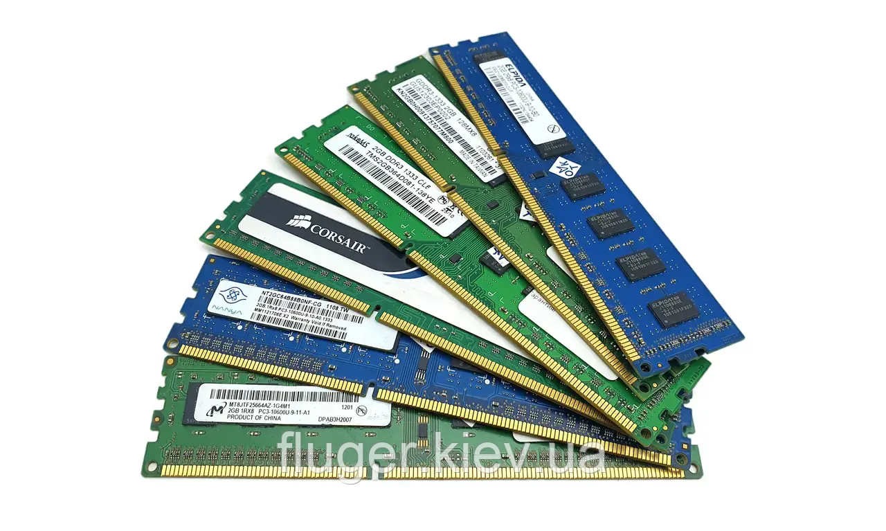 Оперативна пам'ять DDR3 4Gb Mix: 1066\1333\1600MHz Різних виробників Б/У