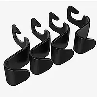 Крючки-вешалки на сидения, набор пластмассовых крючков в авто (4 шт)