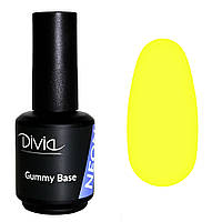 Divia - База неонова Gummy Base NEON №GBN12 (Bahama Yellow) (15 мл)