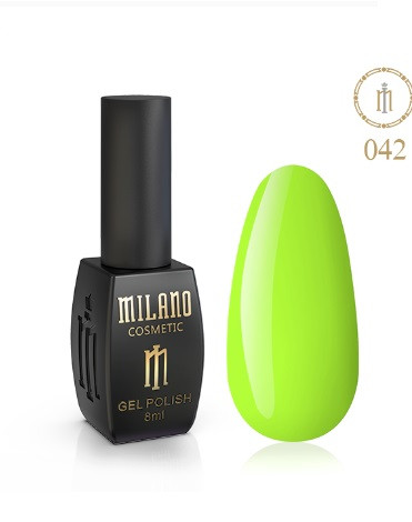 ГЕЛЬ ЛАК MILANO 8 МЛ № 042 гелевий лак для манікюру для LED лампи красивий манікюр