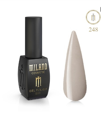 ГЕЛЬ ЛАК MILANO 8 МЛ № 248 гелевий лак для манікюру для LED лампи красивий манікюр