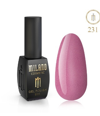 ГЕЛЬ ЛАК MILANO 8 МЛ № 231 гелевий лак для манікюру для LED лампи красивий манікюр