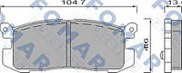 Колодки гальмівні дискові ЗАДН FORD PROBE / MAZDA 626 FO 420581