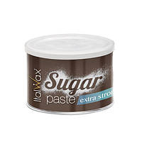 Паста для шугаринга сахарная твердая в банке ItalWax Sugar Paste Extra Strong 600 г. Сахарный воск для депиляц