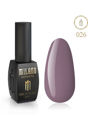 ГЕЛЬ ЛАК MILANO 8 МЛ № 026 гелевий лак для манікюру для LED лампи красивий манікюр