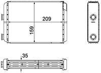 Радіатор пічки FIAT DOBLO AH 60 000S