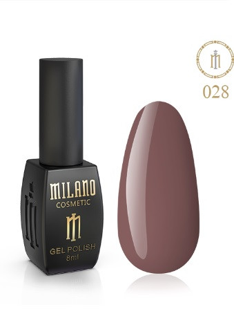ГЕЛЬ ЛАК MILANO 8 МЛ № 028 гелевий лак для манікюру для LED лампи красивий манікюр, фото 1