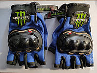Мото перчатки Monster Energe черно-синие ,размер XXL