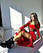 Стильна приталена жіноча сукня міді з корсетними елементами мустанг рубчик з розрізом на нозі, фото 7
