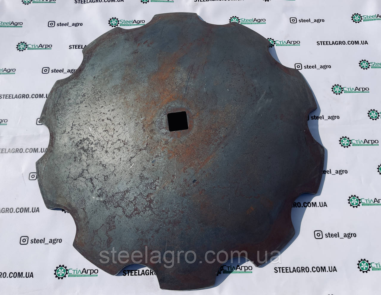 Диск борони Корвет d800 s8мм кв.51 ромашка Z10 ст30MnB5(бор), фото 1