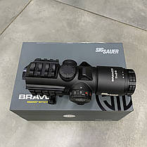 Приціл призматичний Sig Sauer Optics Bravo-3 3x24 сітка 5.56-7.62 Horseshoe з підсвічуванням (SOB33101), фото 6